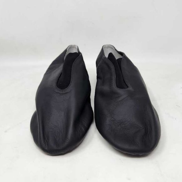 Men\'s 9.5 Bloch Super Jazz leather & elastic slip on jazz dance shoes in black main image 5